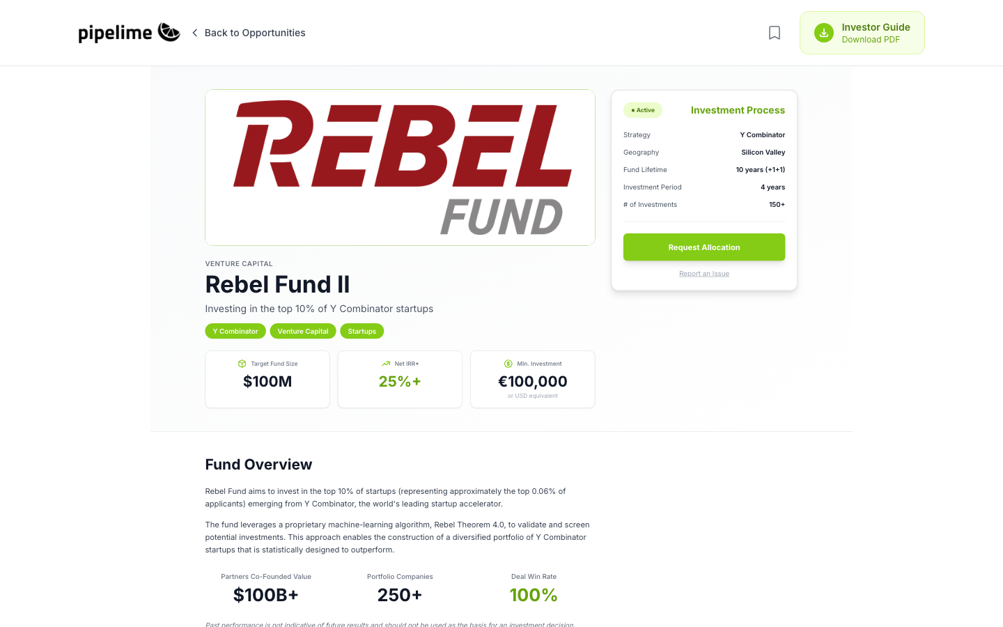 Rebel Fund II profile